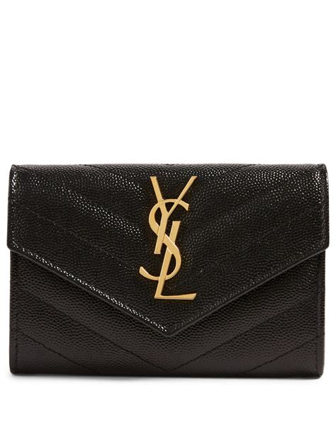 yves saint laurent small wallet|ysl monogram wallet price.